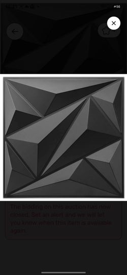 33 Pack 3D Wall Panels Diamond, Black, 12''x12''
PVC Accent Wall Panels for Interior Wall Decor