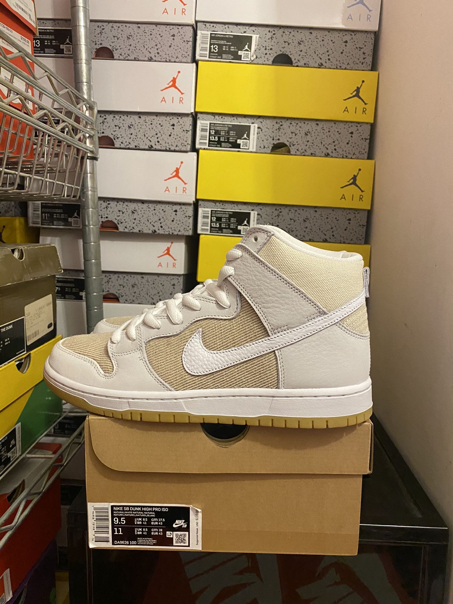 Nike Sb Dunk High Orange Label Unbleached