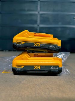 Two (2) DeWalt 20v XR Power-Pack 4Ah Batteries