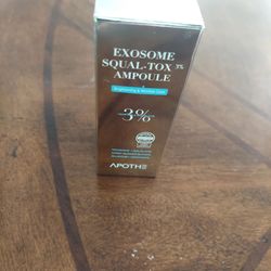 APOTHE Exosome Squal-Tox 3% Ampoule 1.01 fl oz (30ml) – Intense Hydration, Skin Renewal, Brightening & Anti-Wrinkle Care with Exosome Technology and N