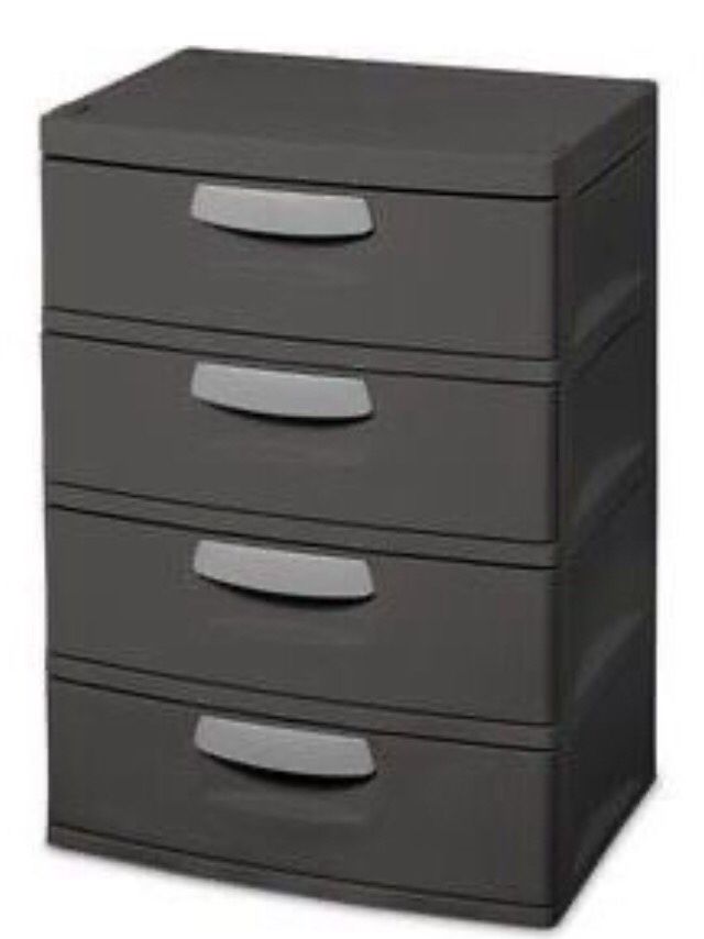 Plastic Grey Storage/Dresser