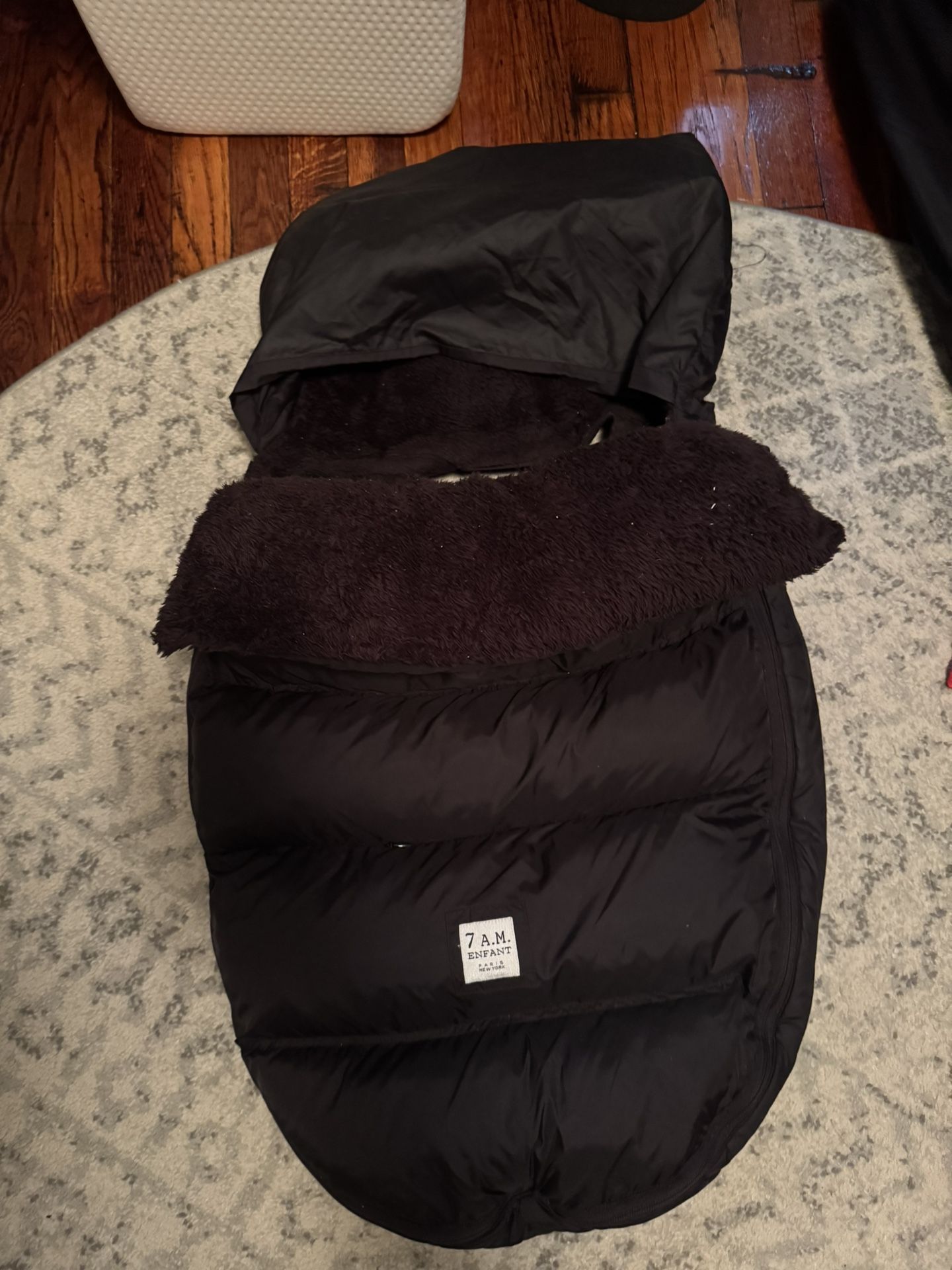 7AM Enfant PlushPOD Multi-Seaonal Footmuff - Black S/M