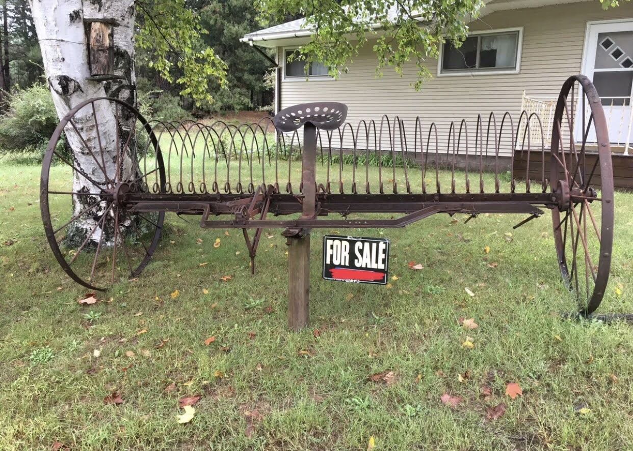 Vintage Horse Drawn Hay Rake