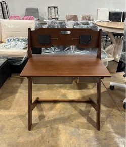 Bamboo Kids Desk with Drawers and Pen Container Adjustable Children's Study Desk Office Table Writting Table(Desk only)(Damaged)