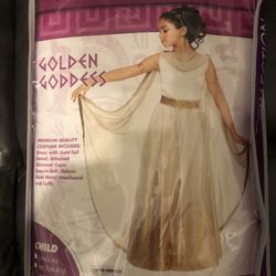 Golden Goddess Halloween Costume.