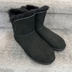 Suede And Shearling Winter Boots