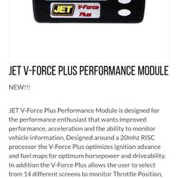 2005-2015 Nissan Titan JET V-Force Plus Performance Module (New in Box)
