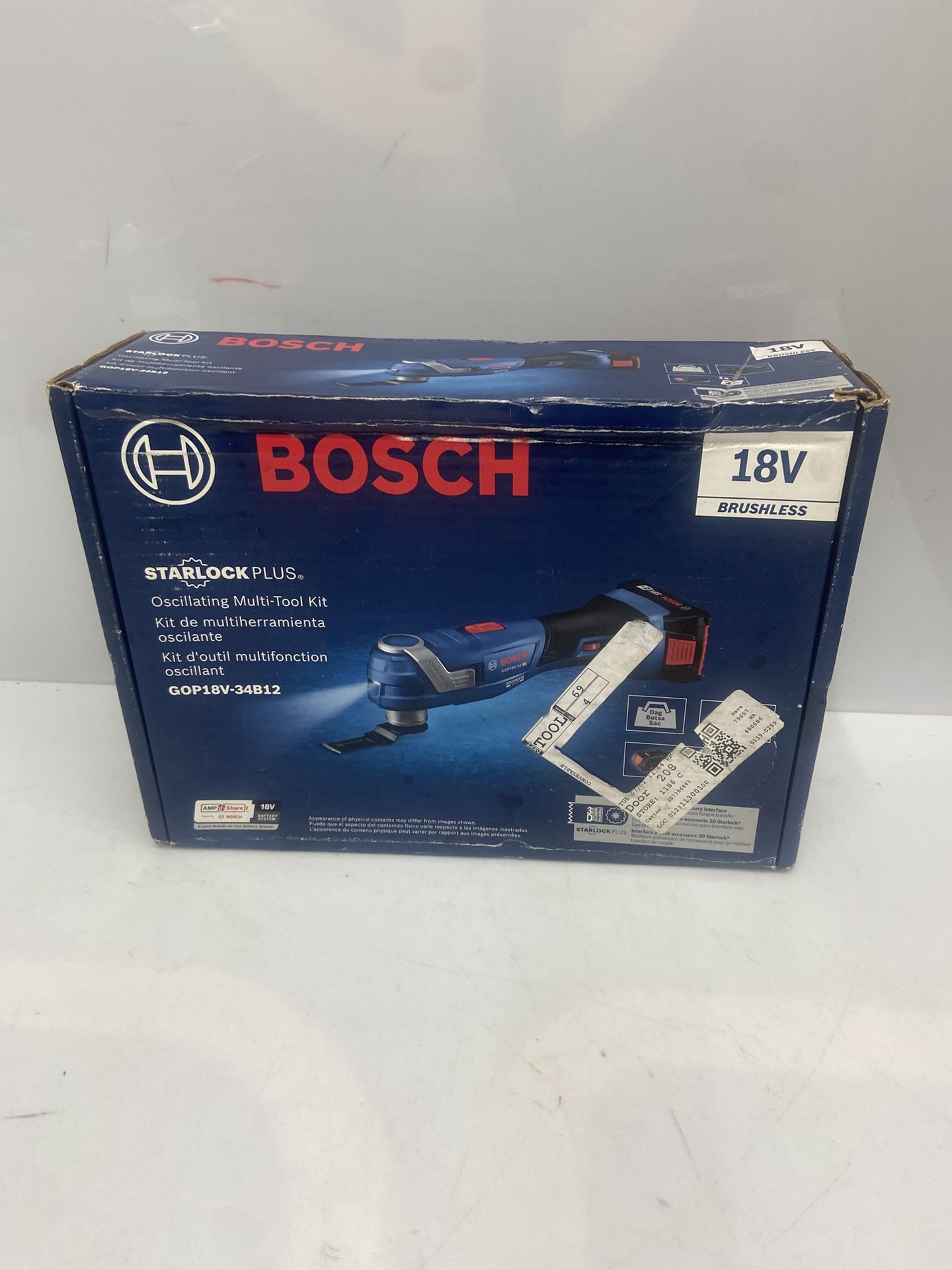 Bosch 18-volt Cordless Brushless 2 -Amp Variable speed 6 -Piece Oscillating Multi-Tool with Soft Case Item #(contact info removed) | Model #GOP18V-34B
