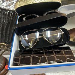 Gold Aviator Sunglasses