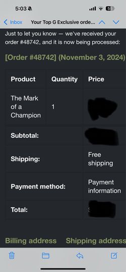 Andrew Tate TOPG Signed Autographed Mark Of A Champion Wudan Boxing Glove Cash Or Bitcoin Only
