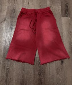 Vintage Washed Red Sweat Shorts size Medium “UNDS lookalike”