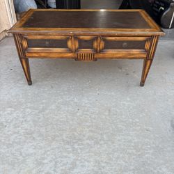 Brown Wooden Coffee Table