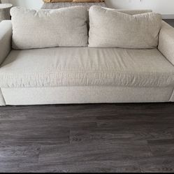 Cream/Beige Living Spaces Sofa 
