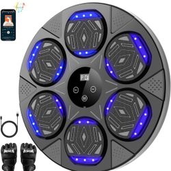 LOLBOX Music Boxing Machine, Bluetooth Smart Boxing Traineing Machine with Boxing Gloves, Wall Mount Boxing Machine for Kids Adult, Boxing Target Work