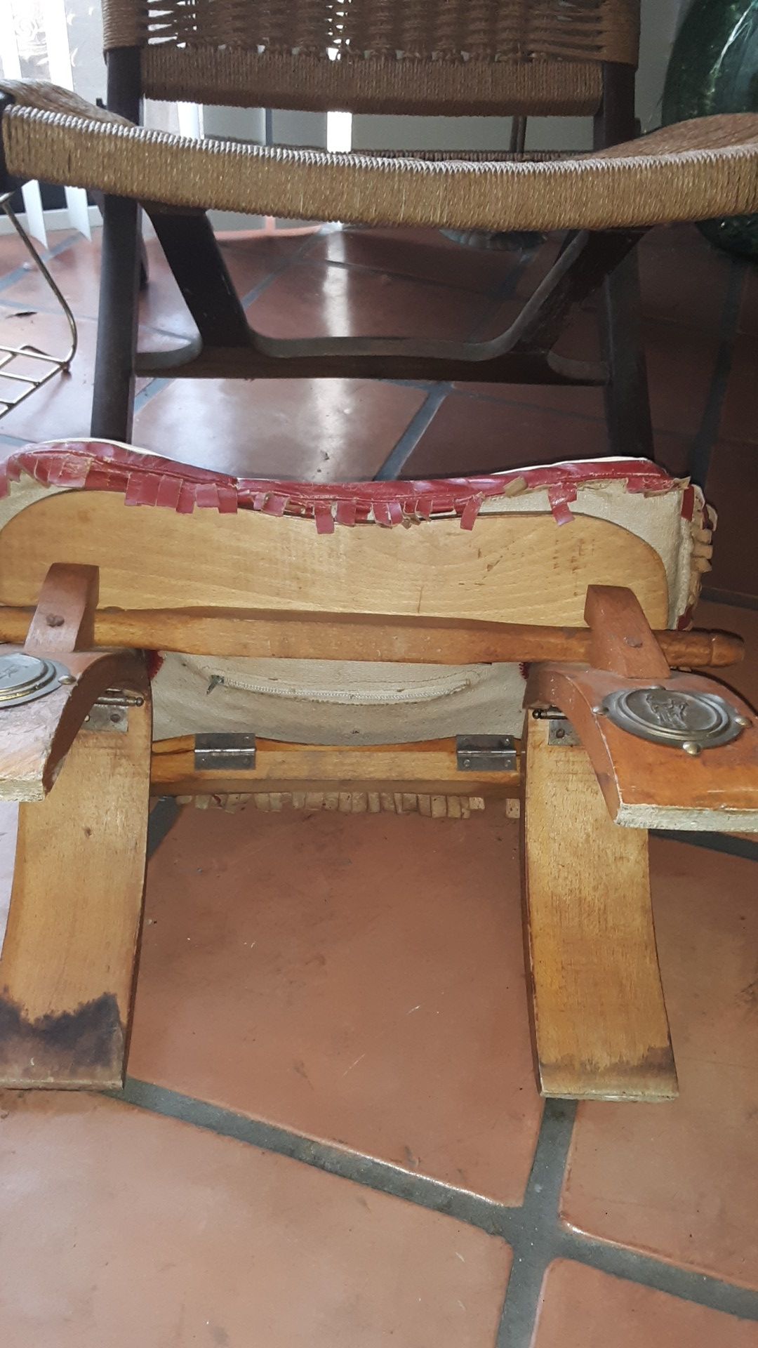 Vintage Camel Saddle Stool