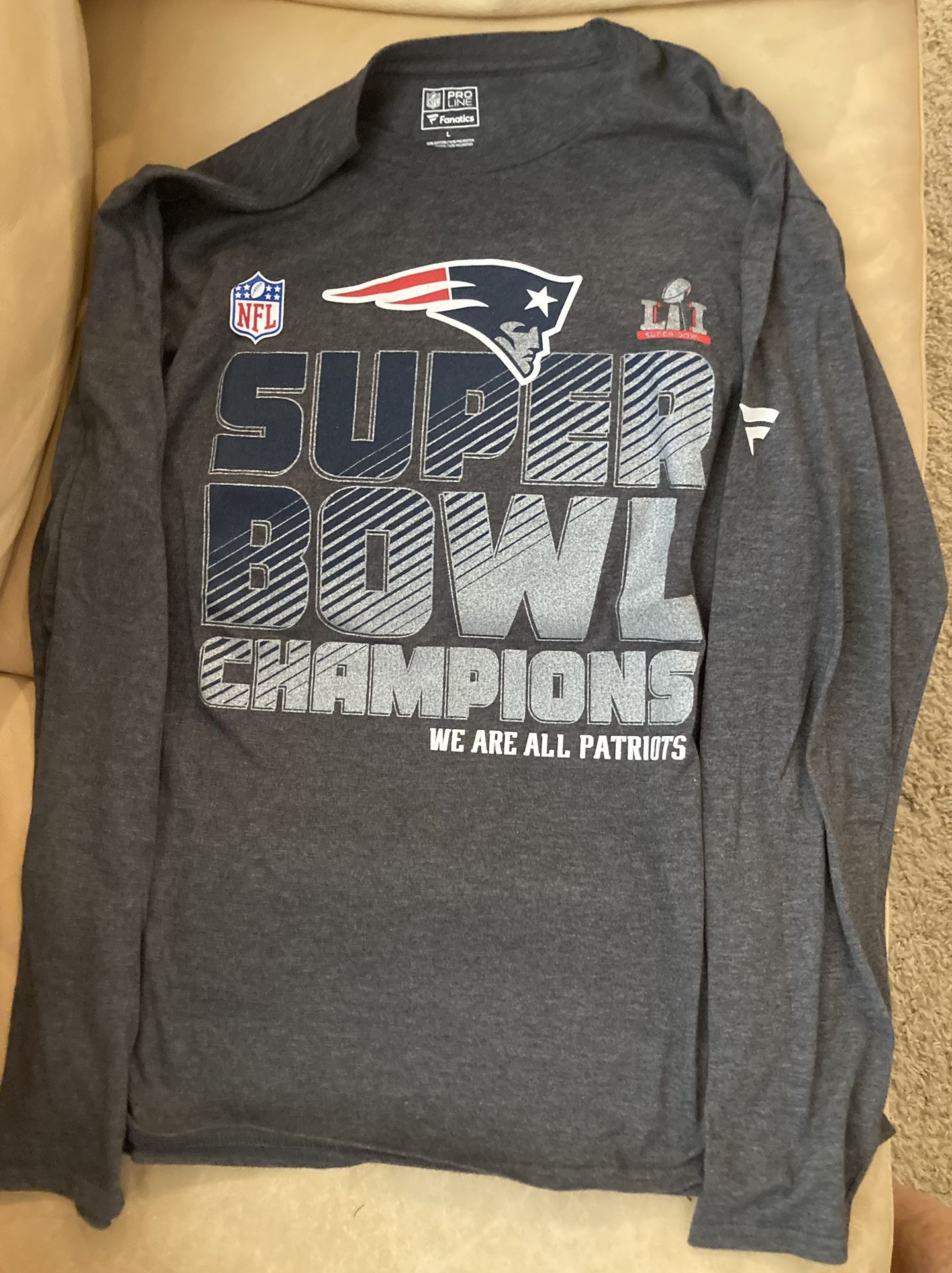 Patriots Logo/Fanatics SZ Lg Tee/long Sleeves
