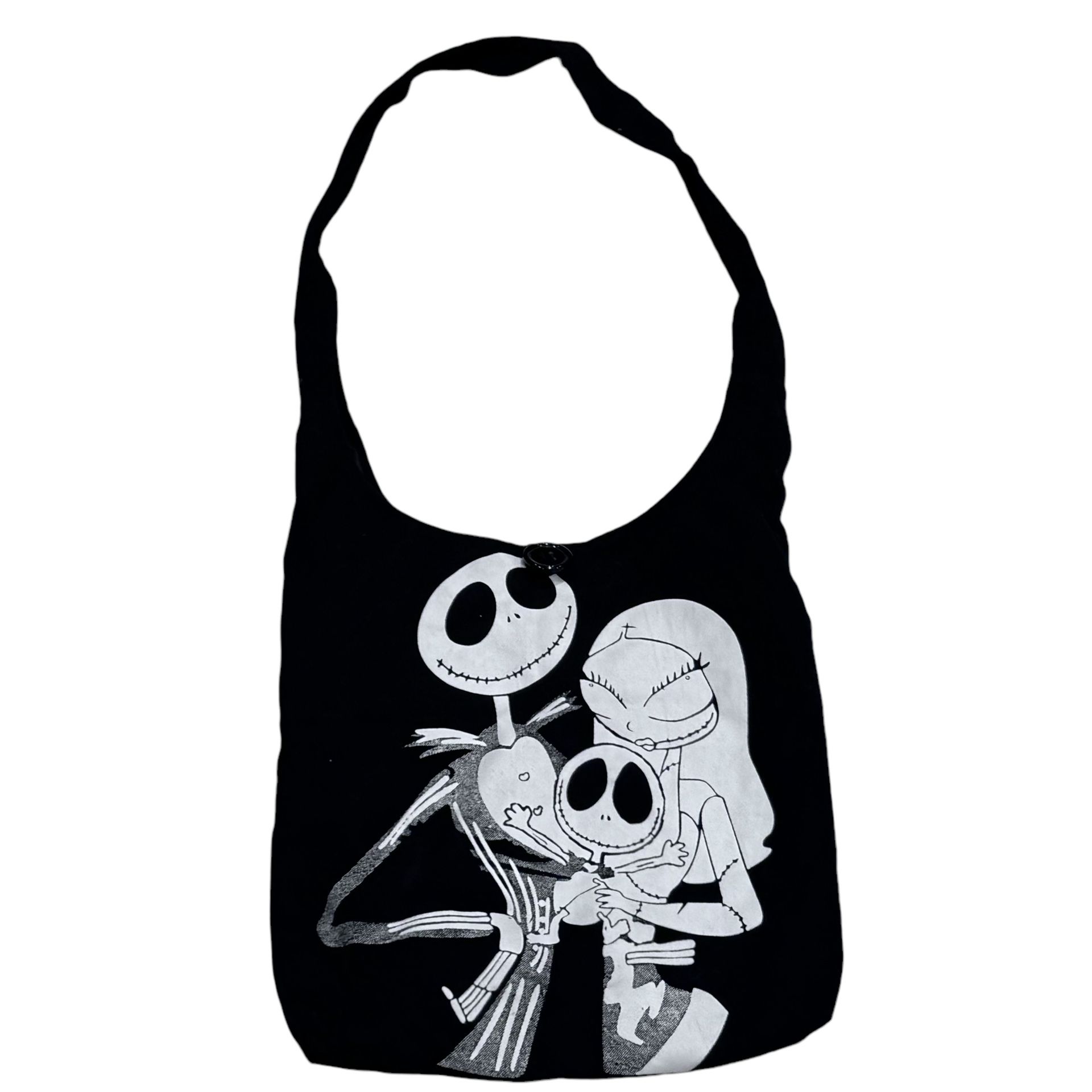Nightmare Before Christmas Jack Skellington Sally Crossbody Tote Bag Reversible