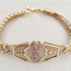 Virgin Mary 3-colors Bracelet Gold-plated 