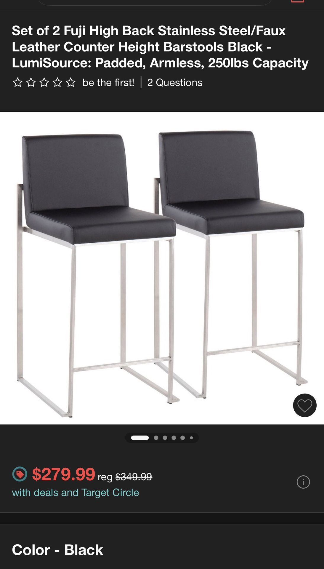 Leather Barstool Chairs