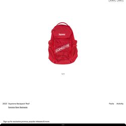 Supreme Backpack Red (Perfect Condition)