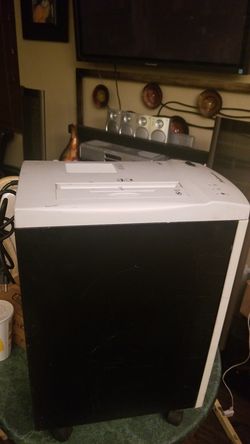 Super to foot tall paper shredder and CDs