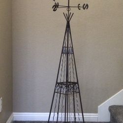 Kokopelli Metal Windmill Tower Weather Vane