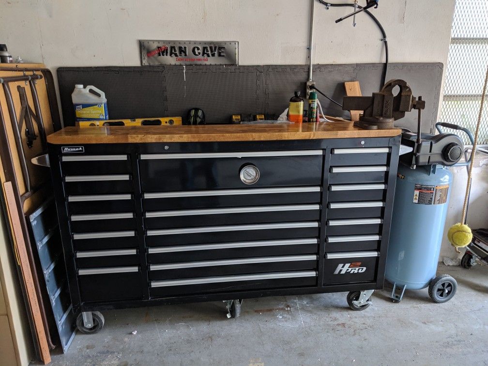 Napa Homak H2Pro Tool Box Workbench 21 Drawer Roller Cabinet
