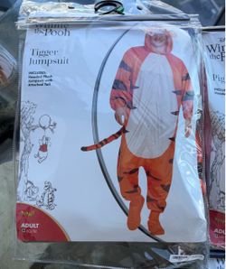 Tiger Jumpsuit Adult Costume  Size Lg / XL