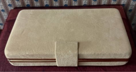 Vintage velvet jewel case