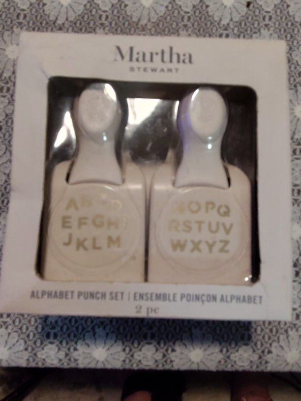 Martha Stewart 2pc Alphabet Punch Set