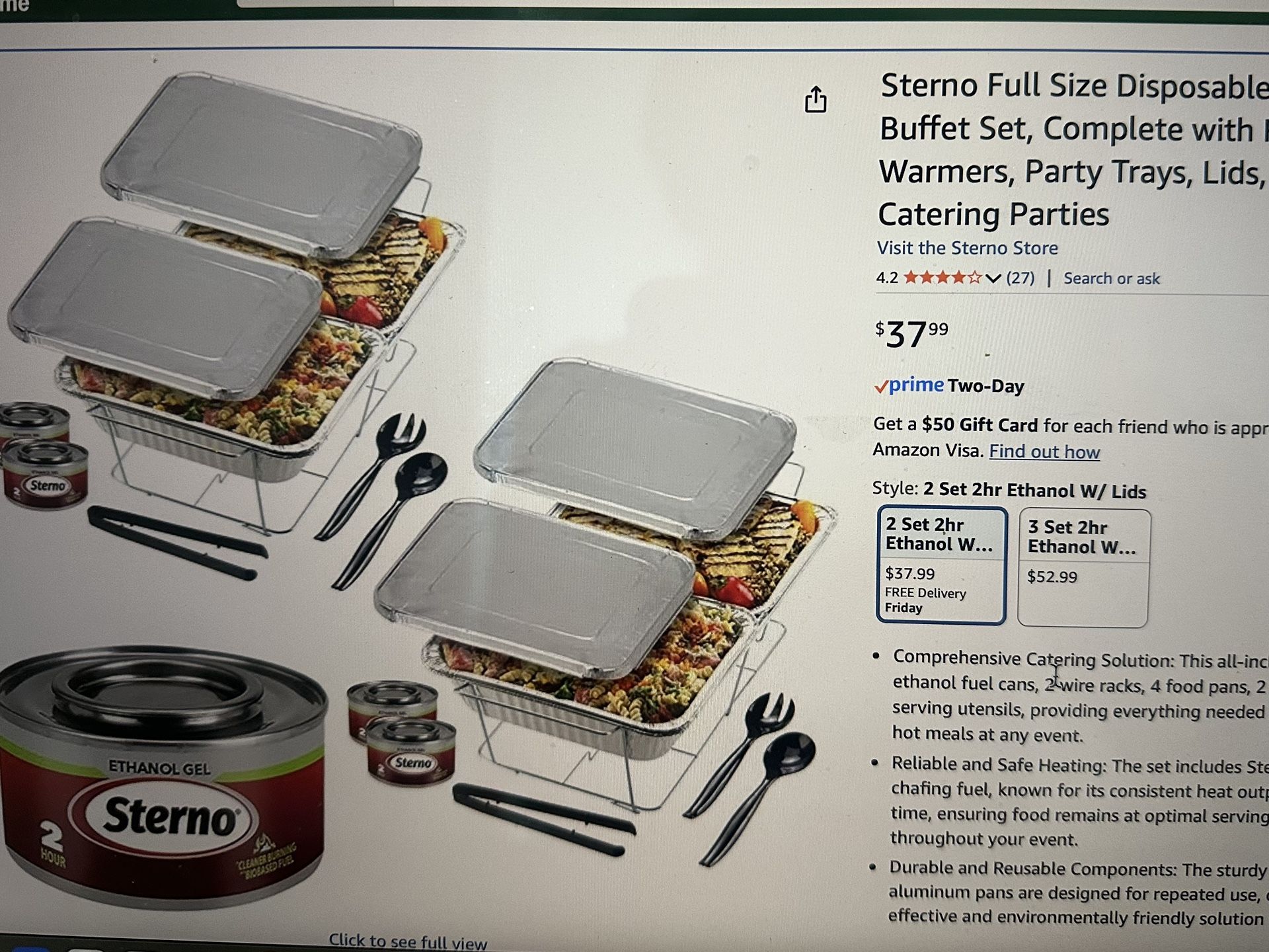 Party Chafing Dishes Still In Box - Tailgate, Cater