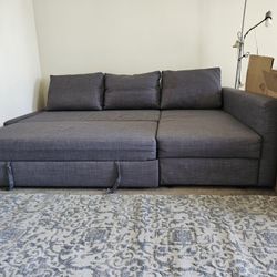 IKEA Sleeper Sectional – 3-Seater w/ Storage (Gray)