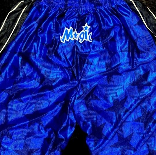 New Orlando Magic Shorts Adidas Throwback Size L Classic Large Game AUTHENTIC Mitchell & Ness Nike   