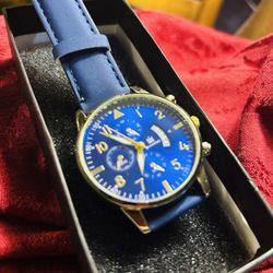 SHARMS BLUE OPEN FACE BEAUTIFUL WATCH