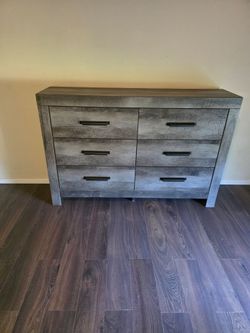 Grey wood Dresser