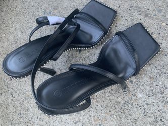 Black Heels With Rhinestones On The Side 