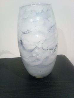 Glass marble vase
