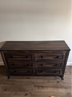 Wood bedroom set