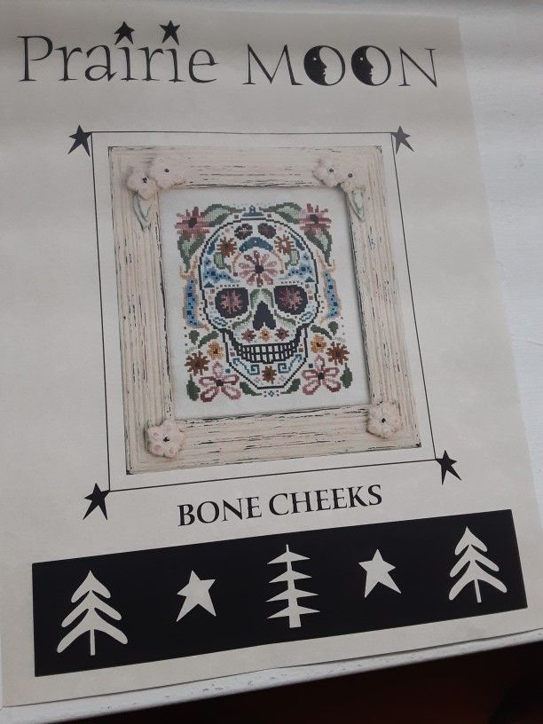 Dia De Los Muertos Day Of The Dead Sugar Skull Cross Stitch Pattern DIY Halloween Decor 