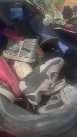 A bag full of name brand shoes $5 A shoe or $35 for the bag!