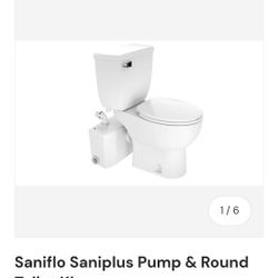 Saniflo Saniplus Pump And Round Toilet Kit.