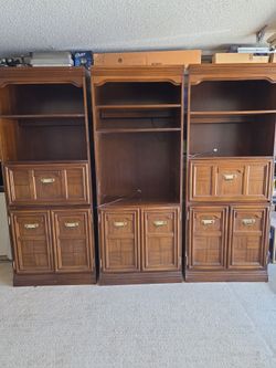 3 Piece Wood Wall Unit