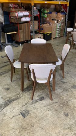 Dining table and chairs
