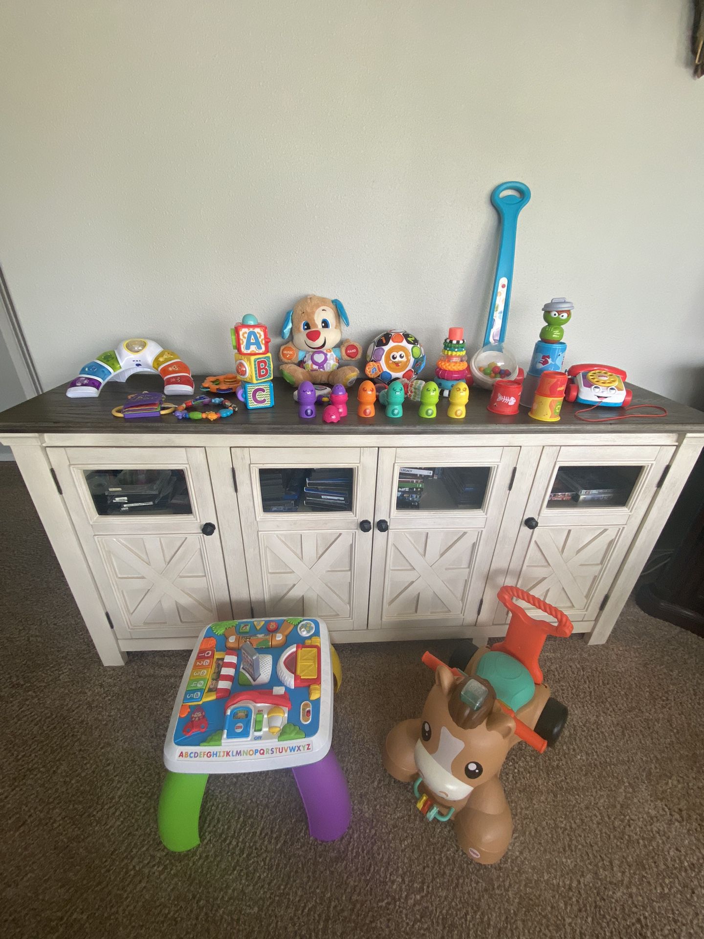 Large Lot Of Infant/Toddler Toys - Fisher Price - Baby Einstein- Vtech 