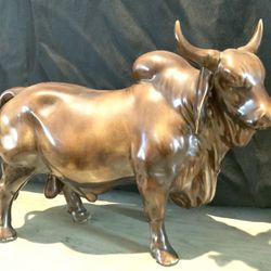 Ceramic Bull Figure 