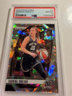 2024 Panini Prizm Sabrina Lonescu #17 Ice PSA 10