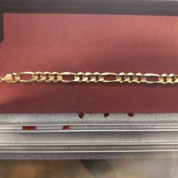 14k Figaro Bracelet