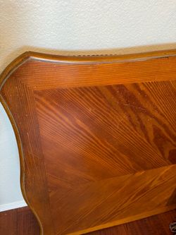 Vintage Wood Dining Table with 8 chairs