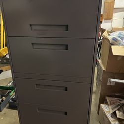 5 Drawer Lateral File, Filing Cabinet. Locking W/ Key