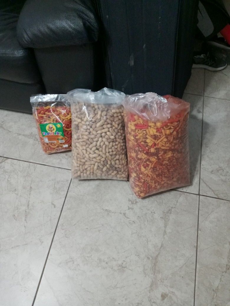 Cacahuates Mixtos Bolsas Grandes De 15 Y 40 Libs